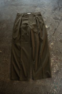 【26AW】2-Tack Wide Slacks/2タックワイドスラックス(OLIVE)