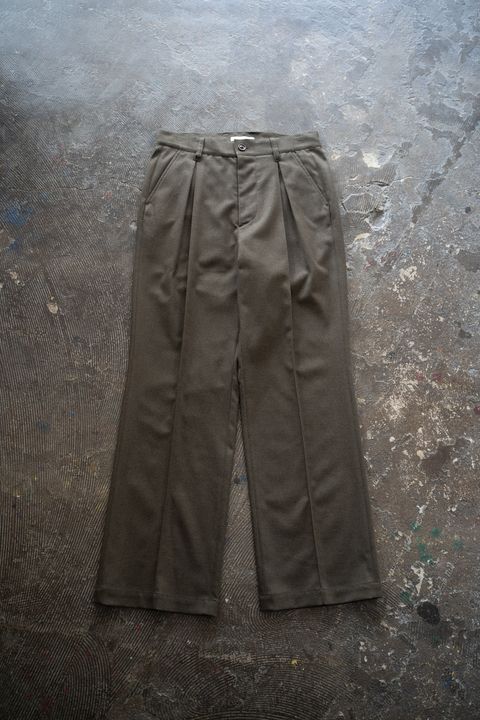 【25AW】2-Tack Slacks/2タックスラックス(BROWN)