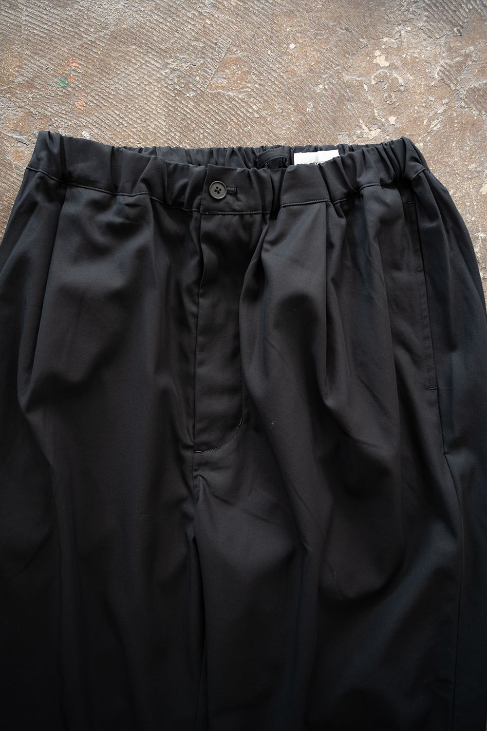 【26AW】コットンギャバジンイージーパンツ(INK BLACK)