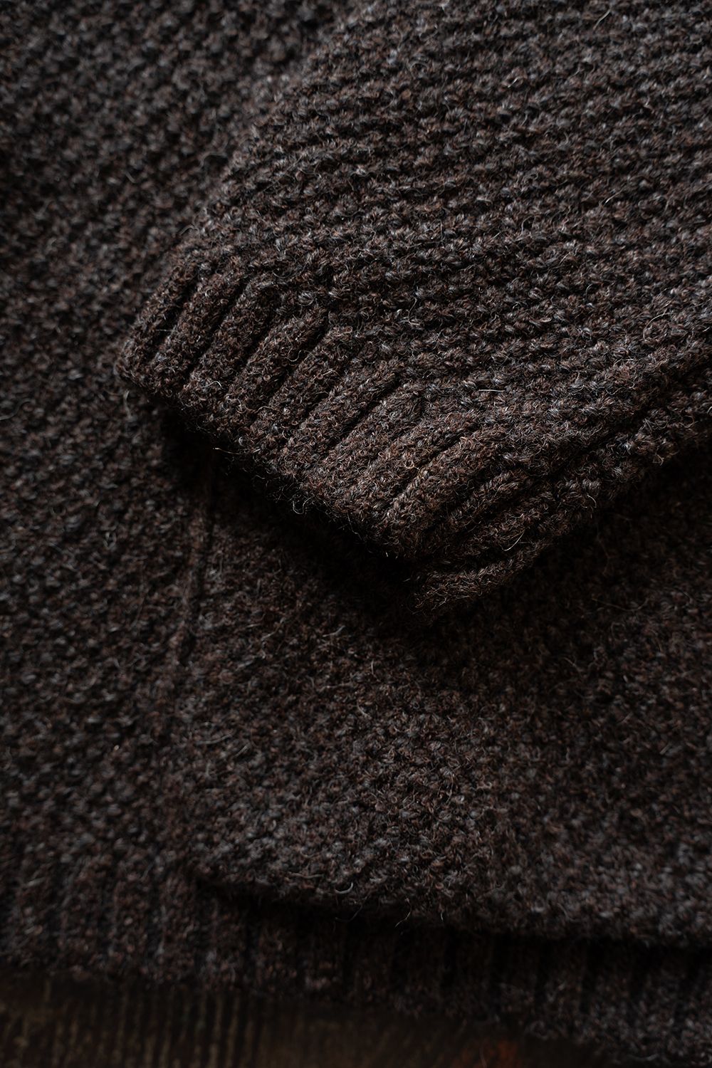 【26AW】5Gニットブルゾン(BROWN CHARCOAL)