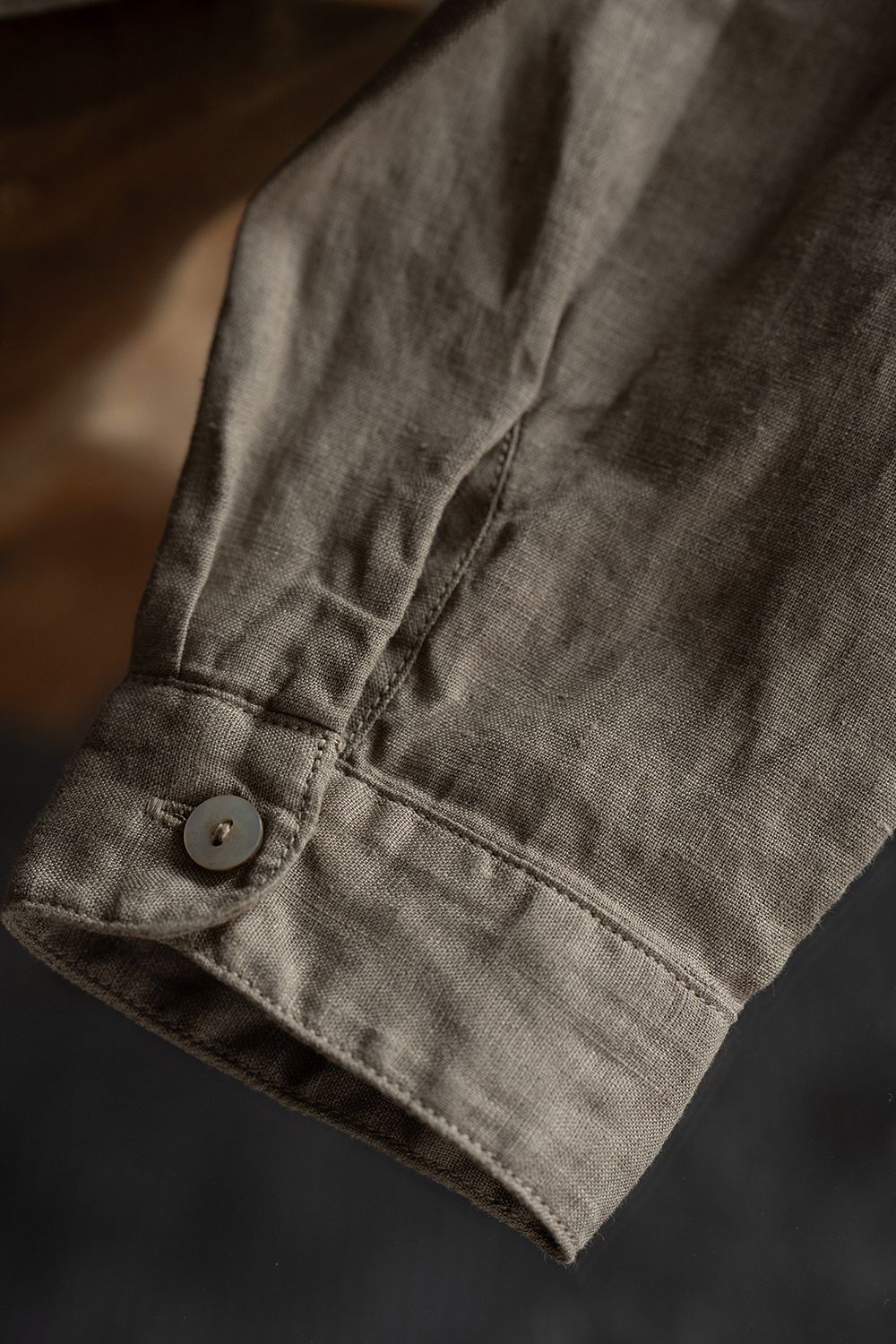 大麻シャツ(珈琲)