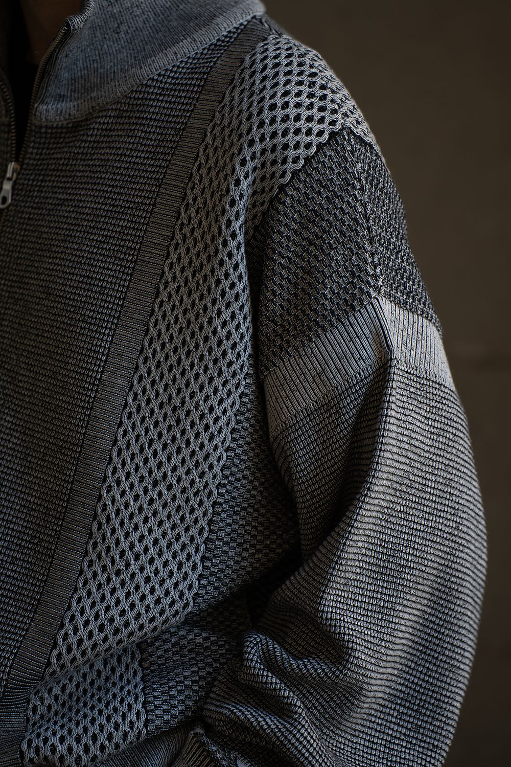 【26AW】Karita Half Zip Knit(MIX GRAY)