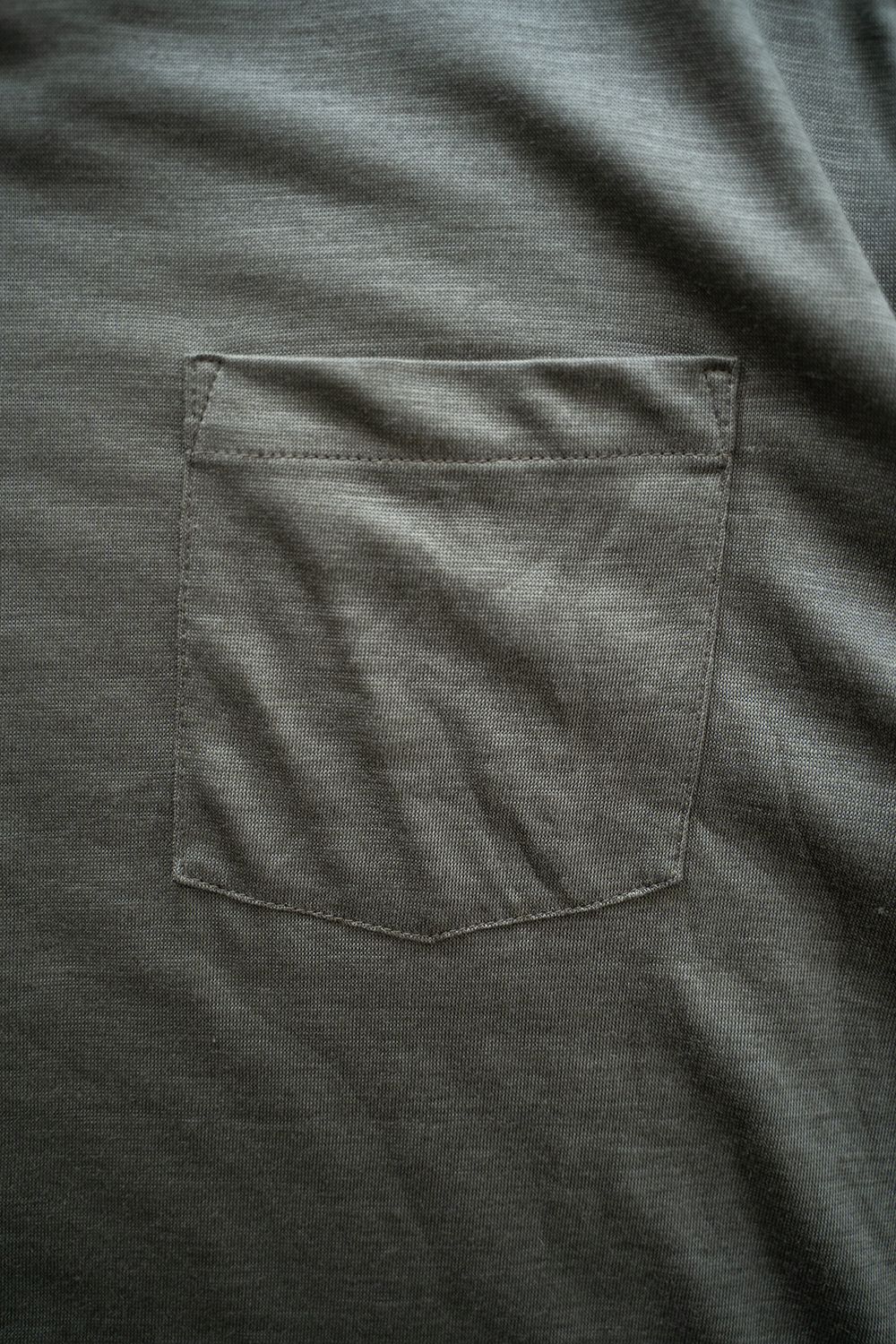 【ラスト1点】【25SS】ラミー半袖プルオーバーシャツ(KHAKI GRAY)