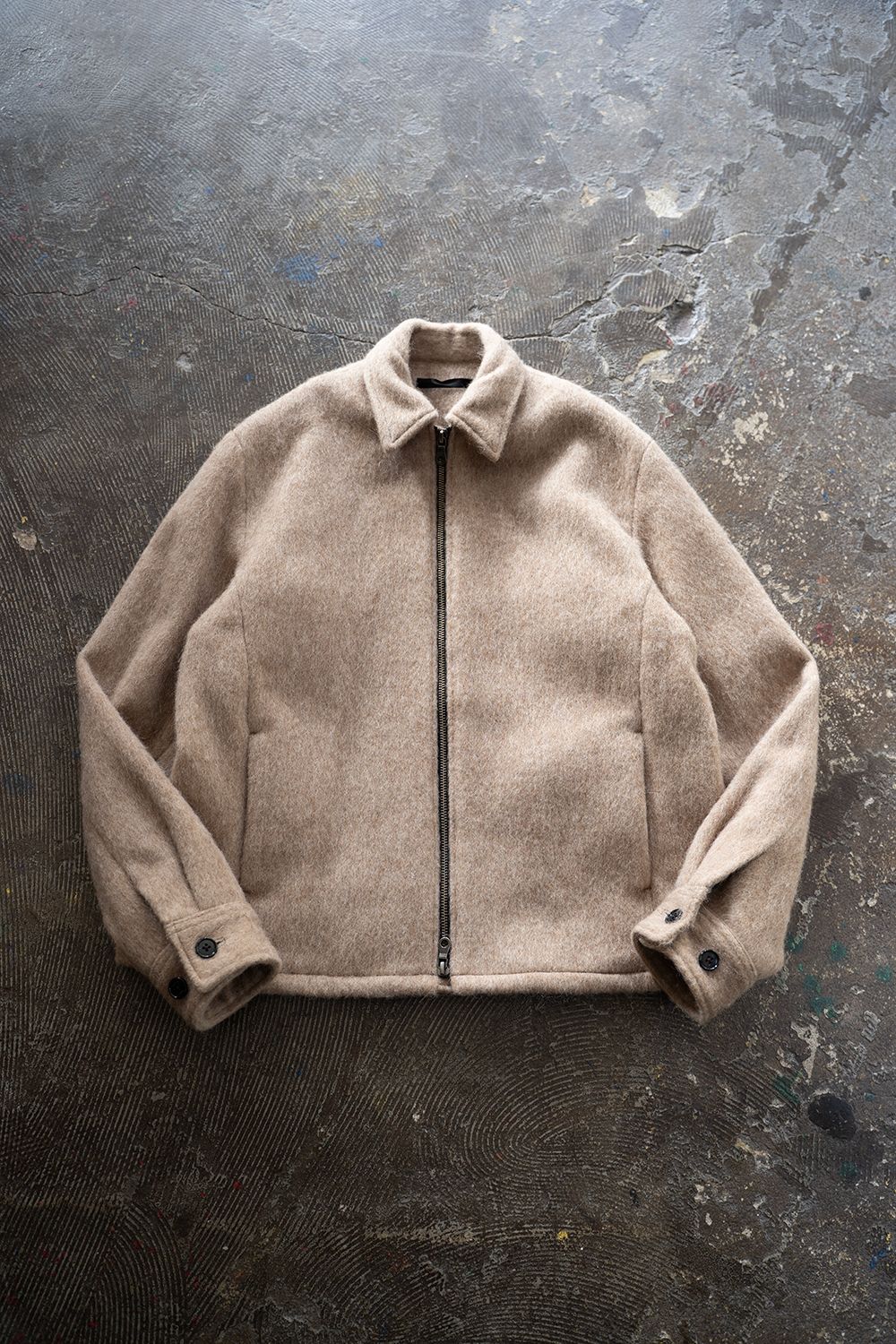 【25AW】Mohair Shaggy Zip Jacket/モヘアシャギージップジャケット(BEIGE)