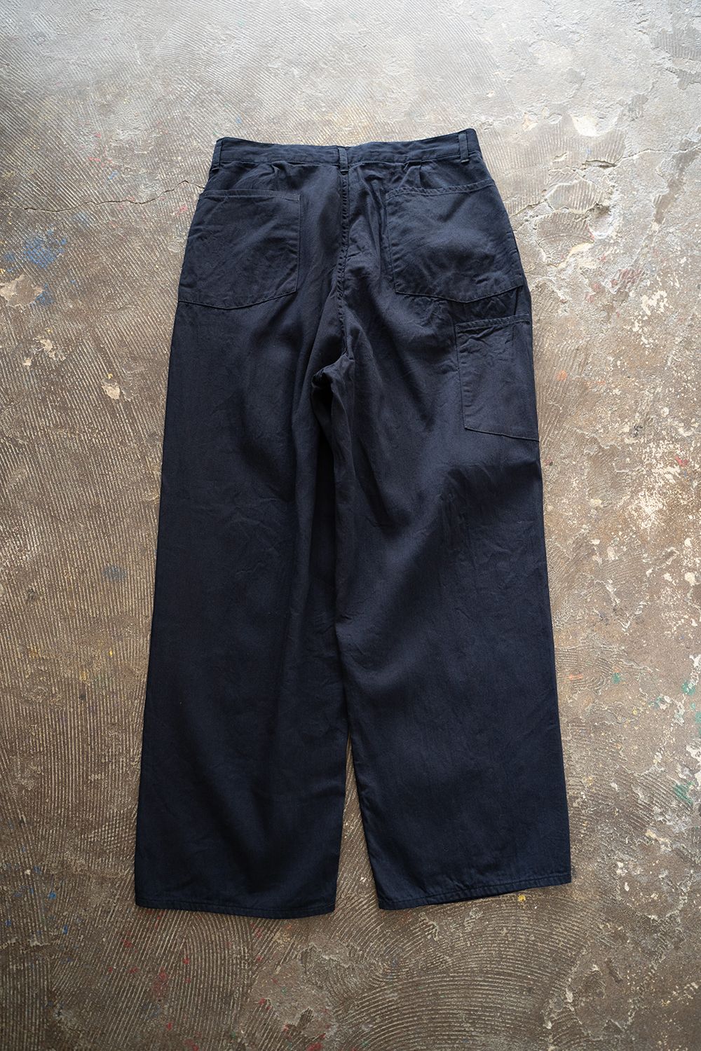【ラスト1点】【25SS】5.5ozデニムワンタックパンツ(BLACK NAVY)