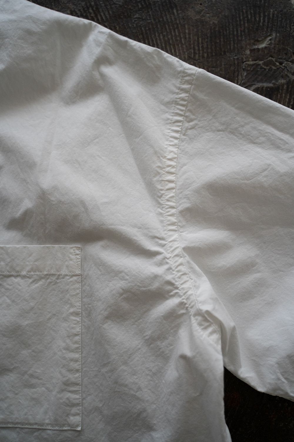 【ラスト1点】【25SS】タイプライター半袖オーバーシャツ(WHITE)