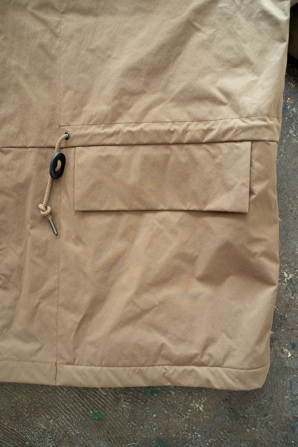 【ラスト1点】【22AW】ソロテックスフーデッドブルゾン(CAMEL)