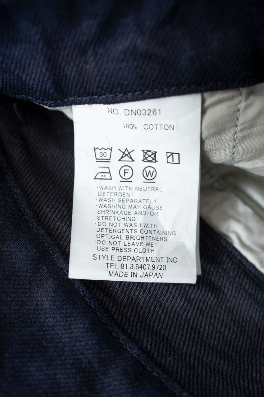 【26SS】11.5ozデニムディープタックパンツ(DARK NAVY)