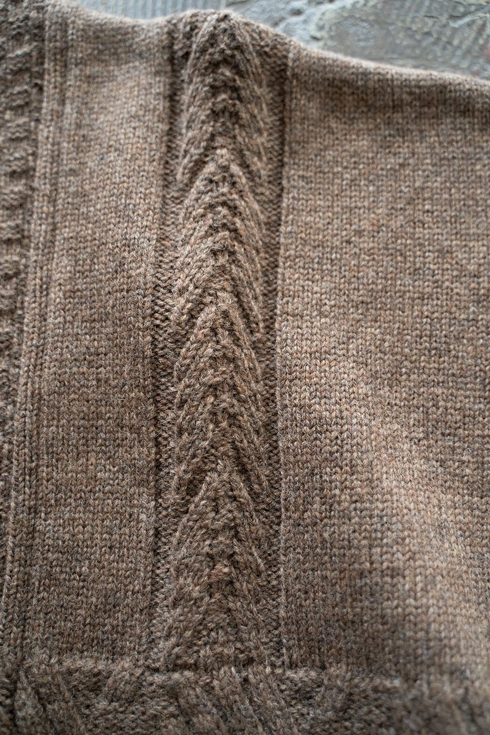 YASHIKI - 【ラスト1点】【22AW】Hoko Knit Coat(MOCHA) | Salty