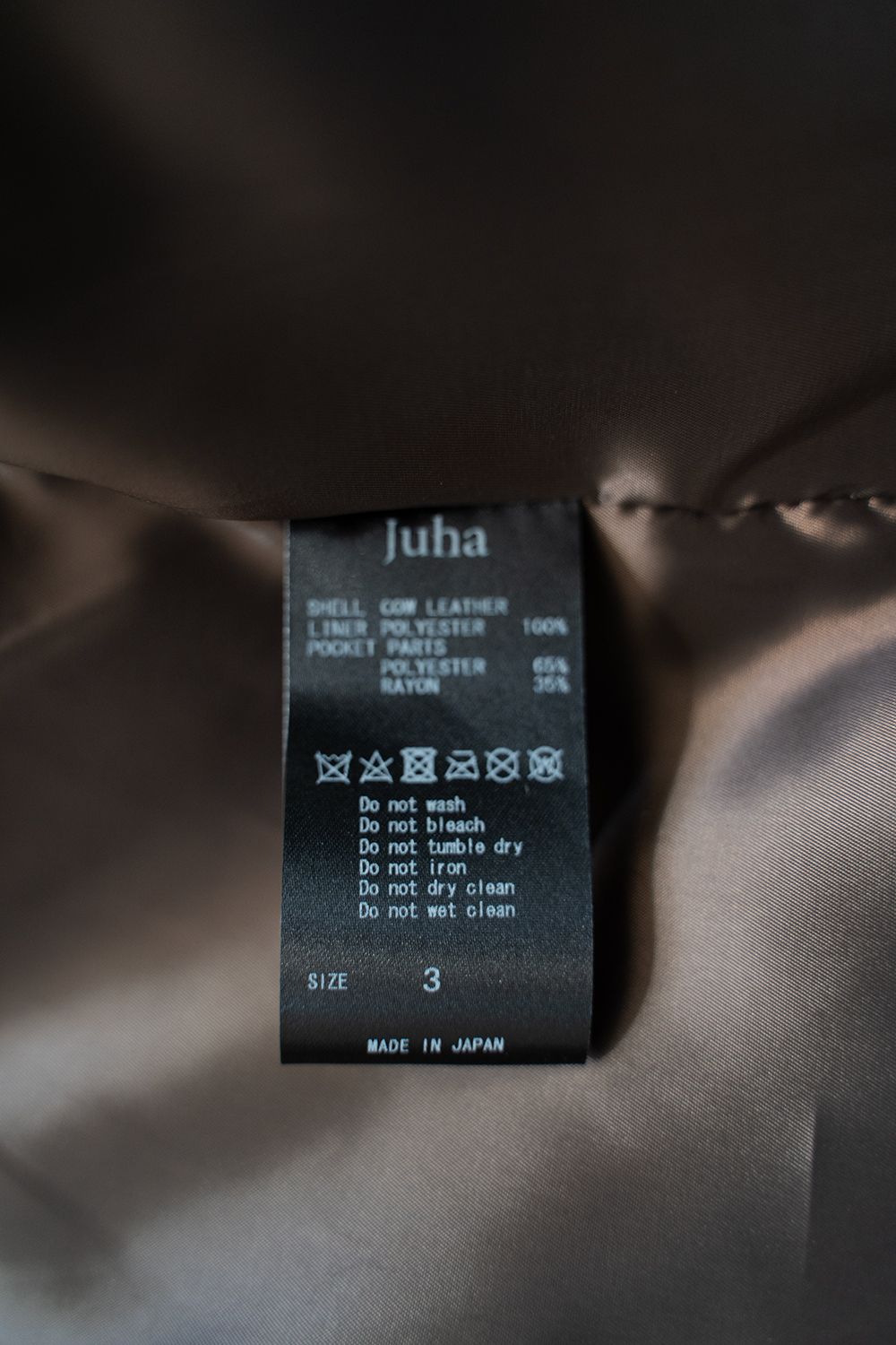 juha - 【ラスト1点】【24AW】Riding Leather Jacket juha - 【ラスト1点】【24AW】Riding Leather Jacket