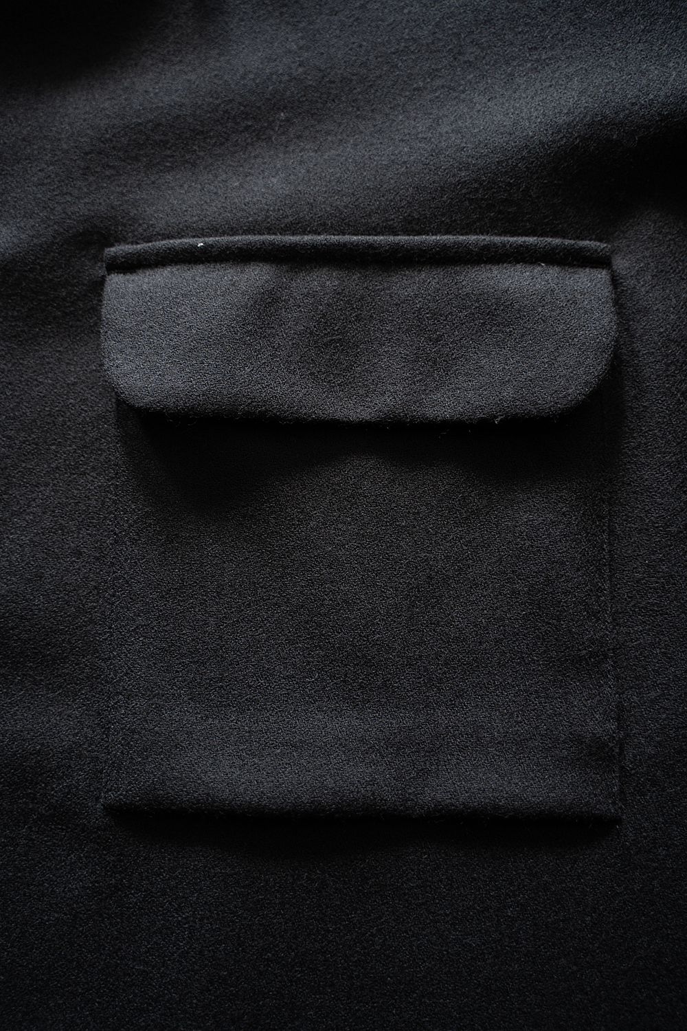 【25AW】ウールアムンゼンシャツ(BLACK)