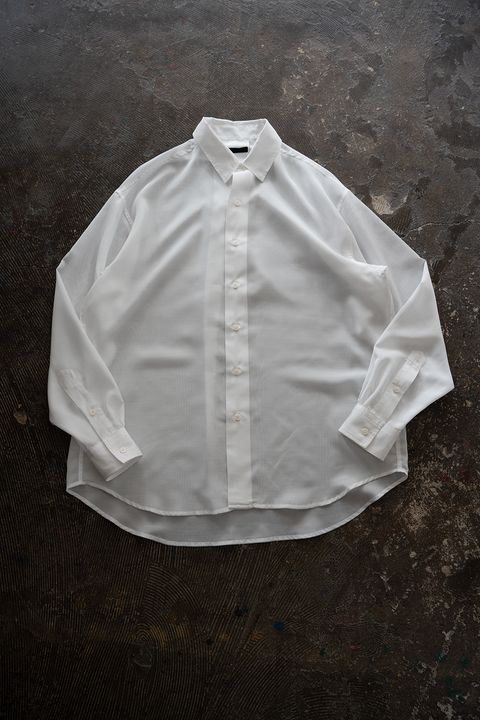 【26SS】Sheer Light Shirt/シアーライトシャツ(WHITE)