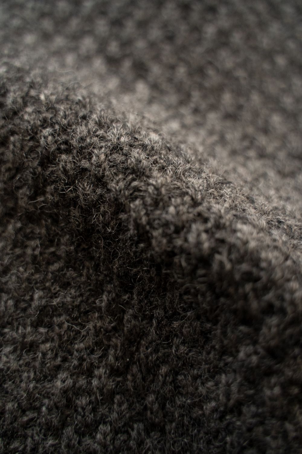 【ラスト1点】【25AW】英国羊毛5Gニットジップブルゾン(GRAY)