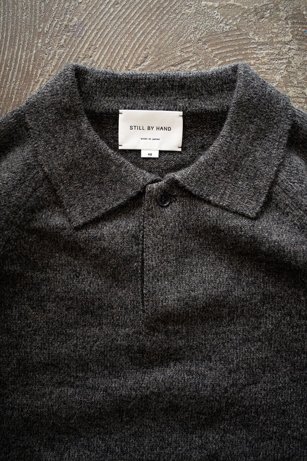 STILL BY HAND - 【24AW】7Gニットポロ(CHARCOAL) | Salty