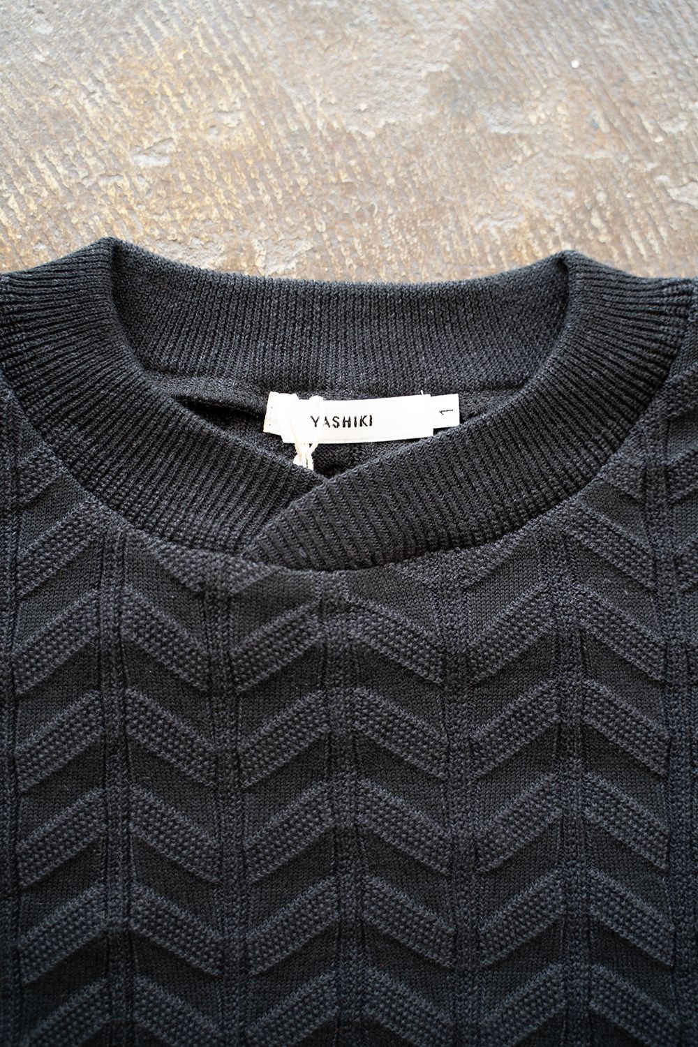 yashiki 21SS Ryurei Knit(BLACK) - ニット