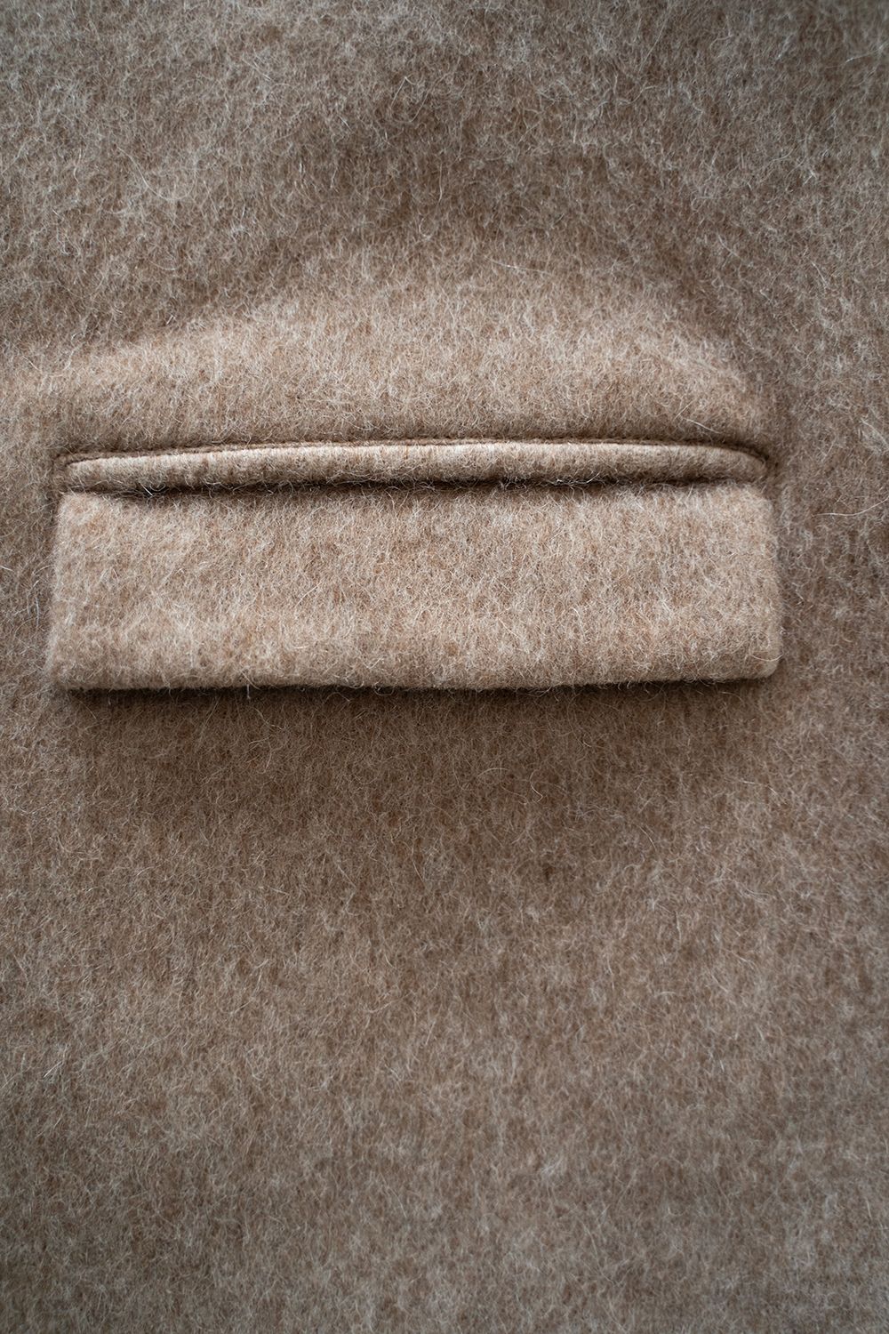 【ラスト1点】【25AW】Mohair Shaggy Long Jacket/モヘアシャギーロングジャケット(BEIGE)