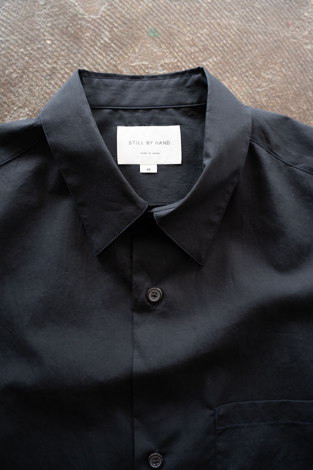 【26SS】コットンブロード半袖シャツ(NAVY)