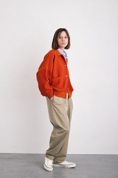 【ラスト1点】【24SS】Nanohana Collar Cardigan(ORANGE)