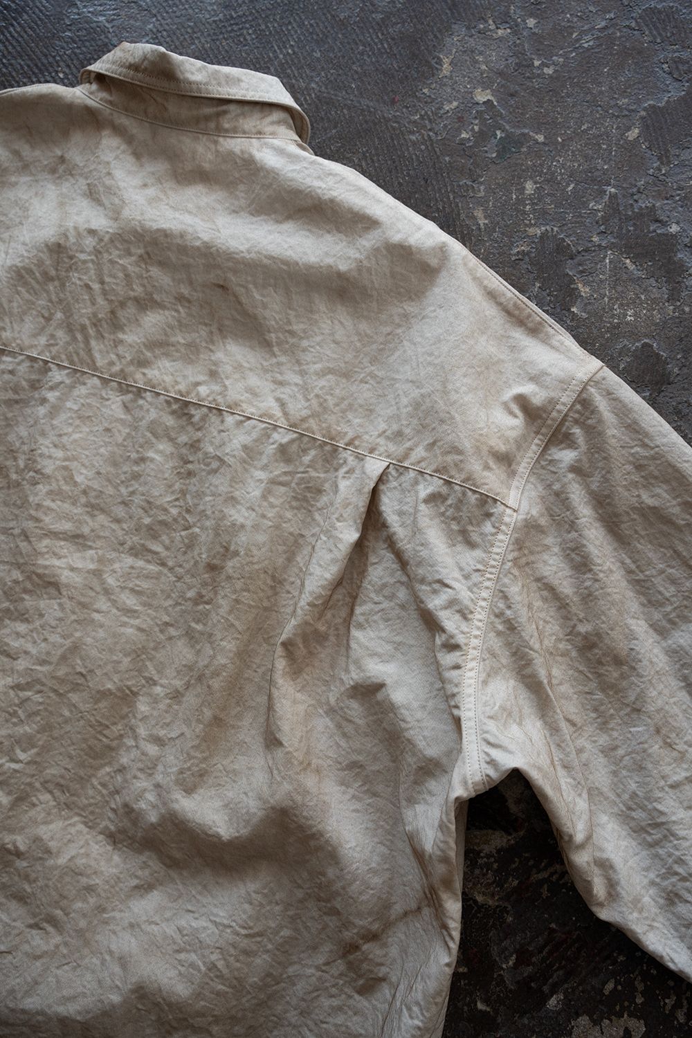 【ラスト1点】【26SS】Aurora Dyed Nylon Shirt(BEIGE)