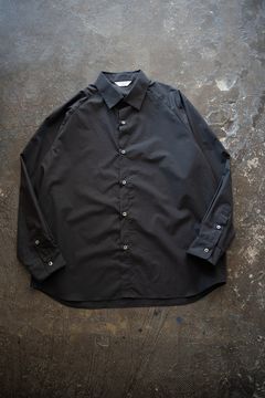 【ラスト1点】【25AW】コットンラグランスリーブシャツ(CHARCOAL)