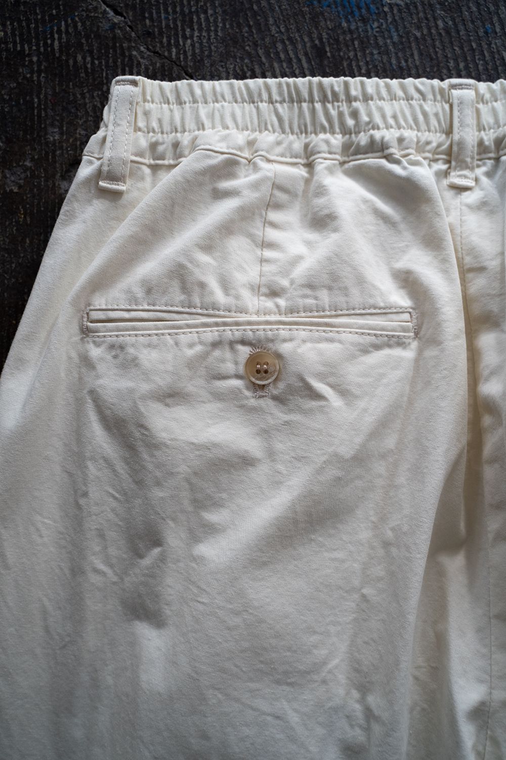 【ラスト1点】【22SS】シルク混イージーパンツ(OFF WHITE)