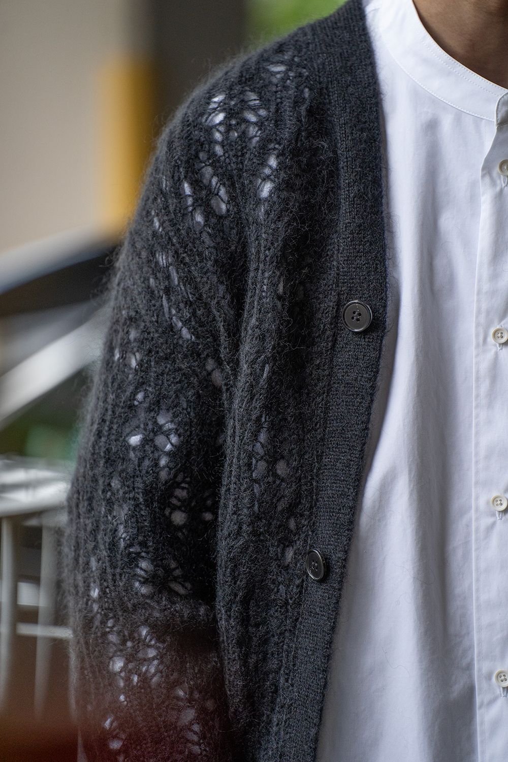 【ラスト1点】【24AW】Melt Cardigan/メルトカーディガン(BLACK)