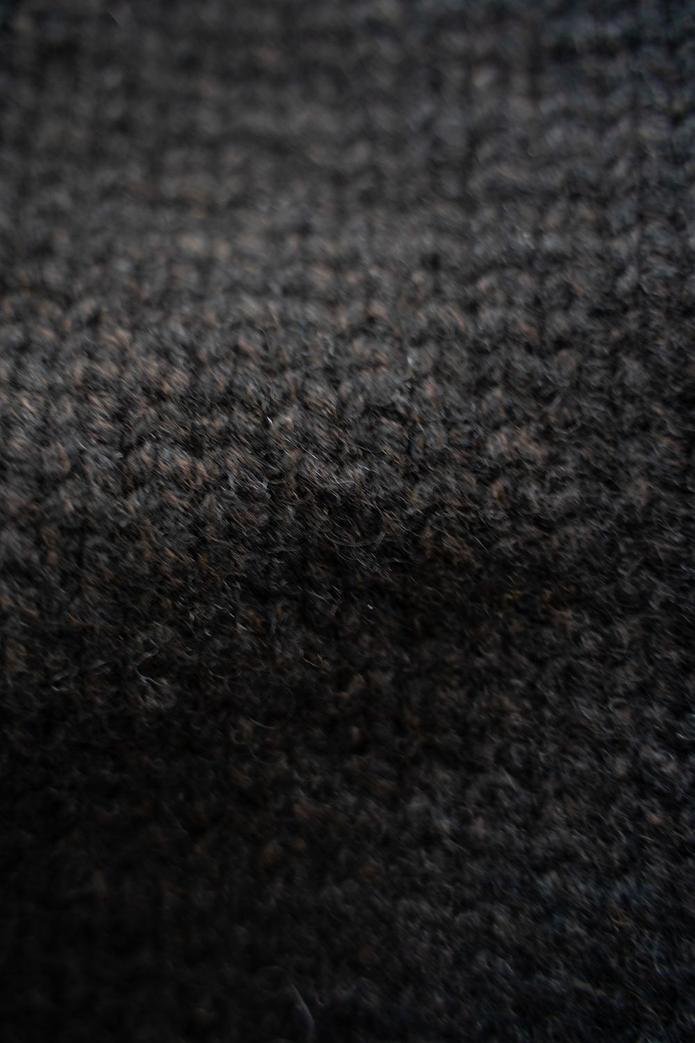 【ラスト1点】yak/lambs multi ply HAND KNITTING cowichan sweater(BLACK)