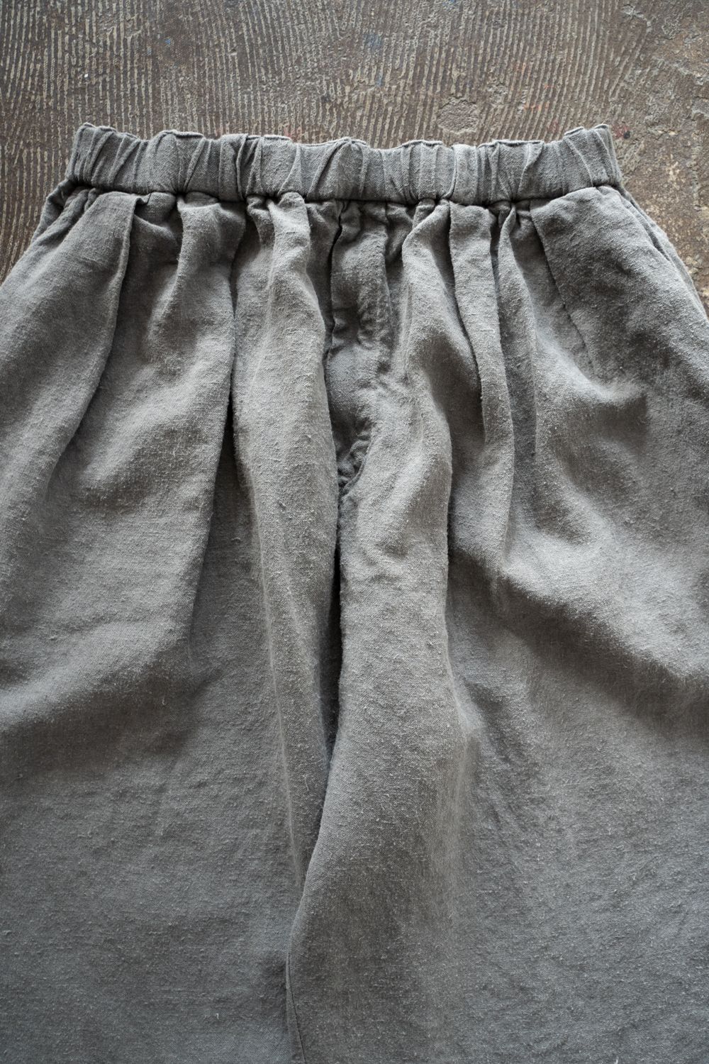 起毛大麻パンツ(薄炭)