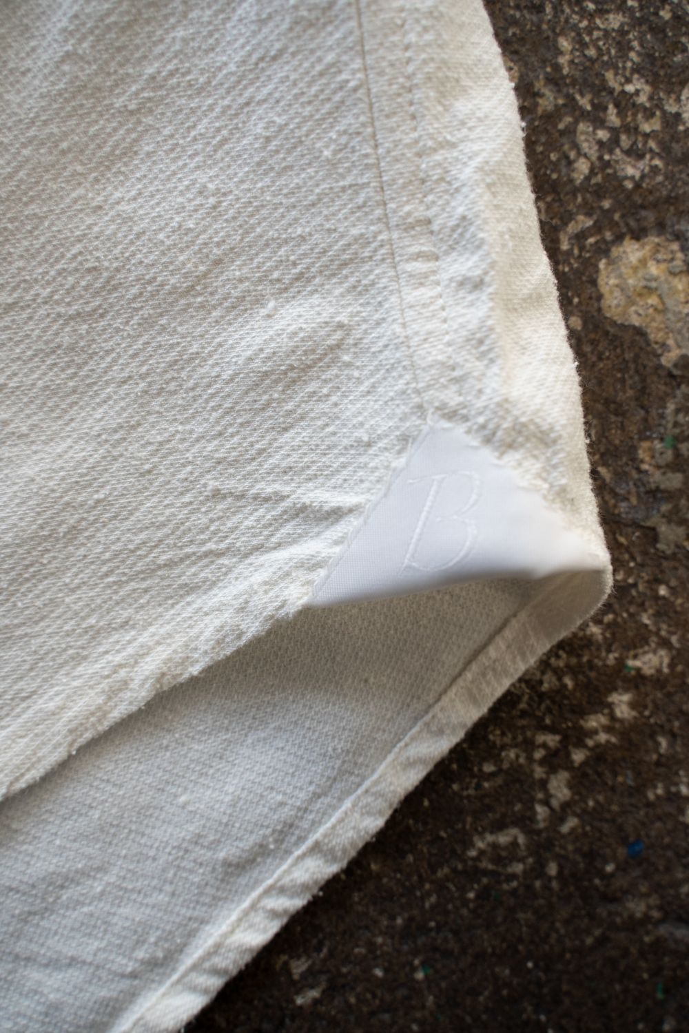 【25AW】Silk Nep Kersey Band Collar Bosom Shirt(PEARL WHITE)