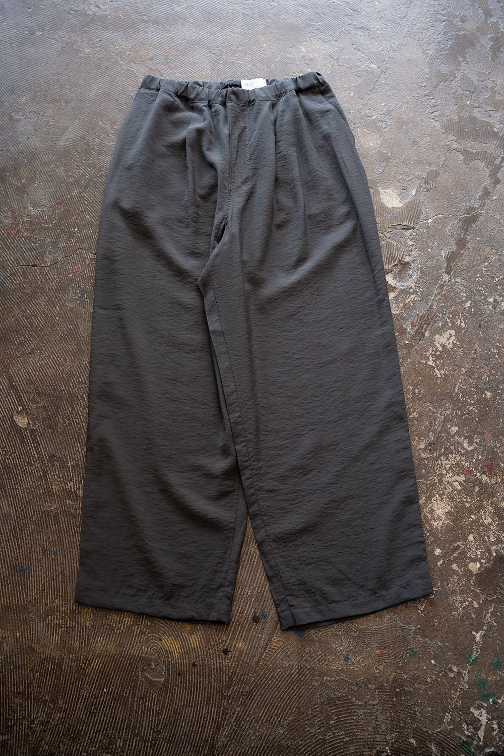 【26SS】レーヨン×リネンイージーパンツ(SLATE GRAY)