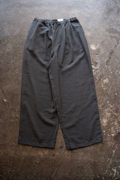【26SS】レーヨン×リネンイージーパンツ(SLATE GRAY)
