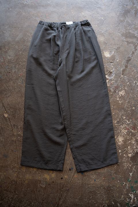【26SS】レーヨン×リネンイージーパンツ(SLATE GRAY)