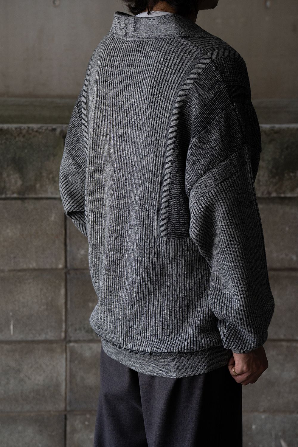 【25AW】Setsuen Skipper Knit(MIX GRAY)