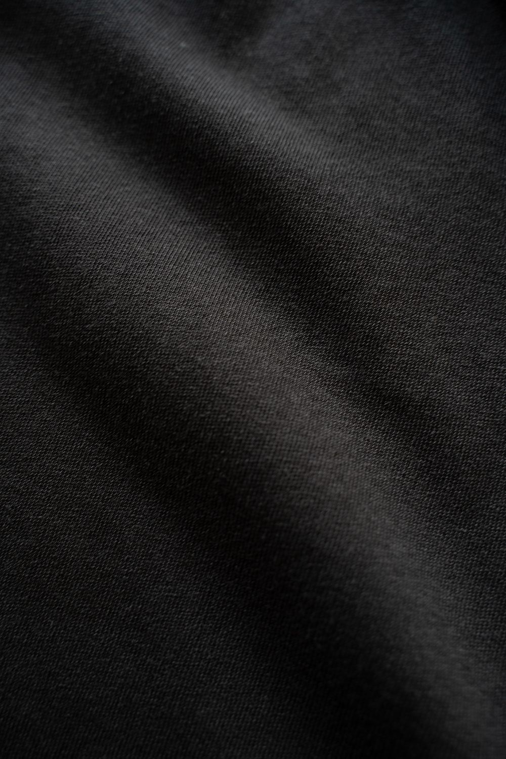 【ラスト1点】【25SS】強撚コットンポロカットソー(BLACK)