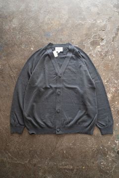 【ラスト1点】【23SS】リネン×コットンカーディガン(BLUE GRAY)