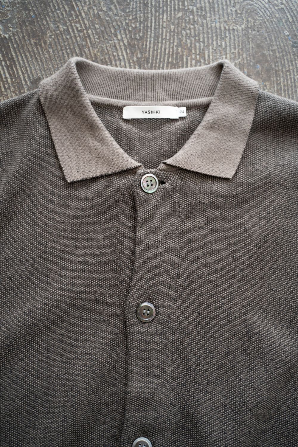 【26SS】Kokuu Collar Cardigan(GREIGE)