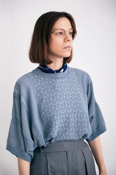 【ラスト1点】【24SS】Kusabue Knit(PALE BLUE)
