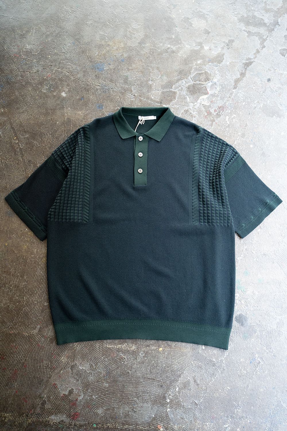 YASHIKI Hyoka Knit Polo(GREEN) サイズ3-