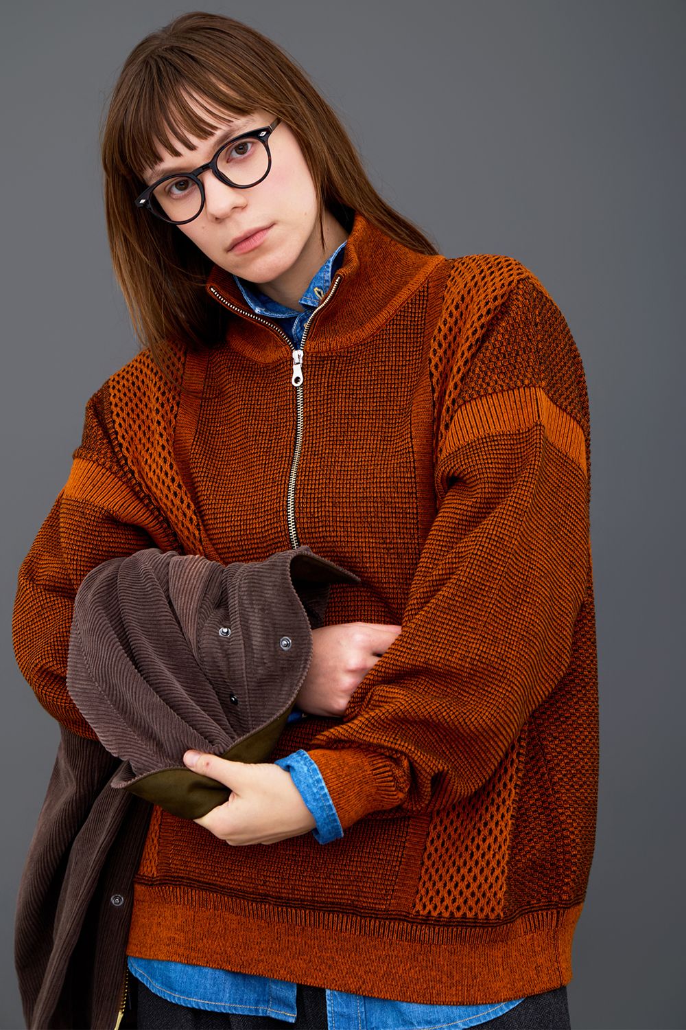 【26AW】Karita Half Zip Knit(ORANGE)