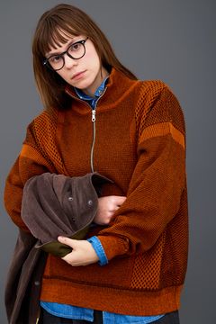 【26AW】Karita Half Zip Knit(ORANGE)