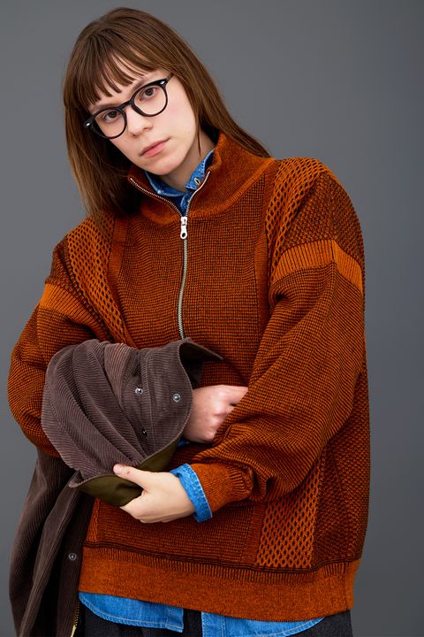 【26AW】Karita Half Zip Knit(ORANGE)