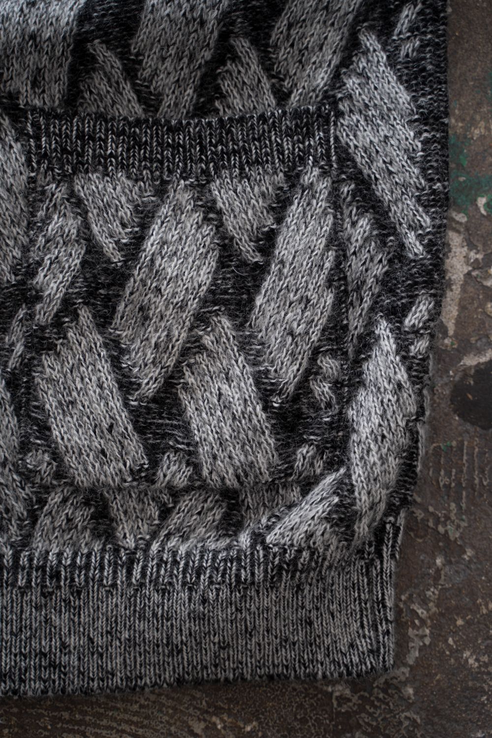 【26AW】Ochiba Mohair Cardigan(MIX GRAY)