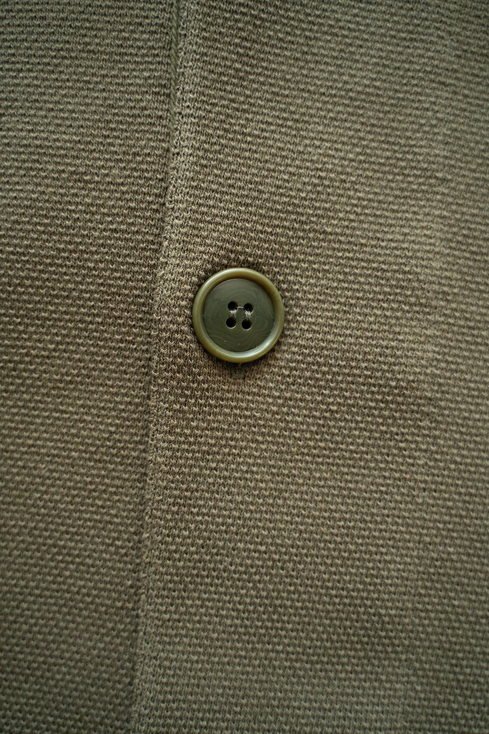 【ラスト1点】【25SS】空紡糸オーバーサイズニットポロ(KHAKI)