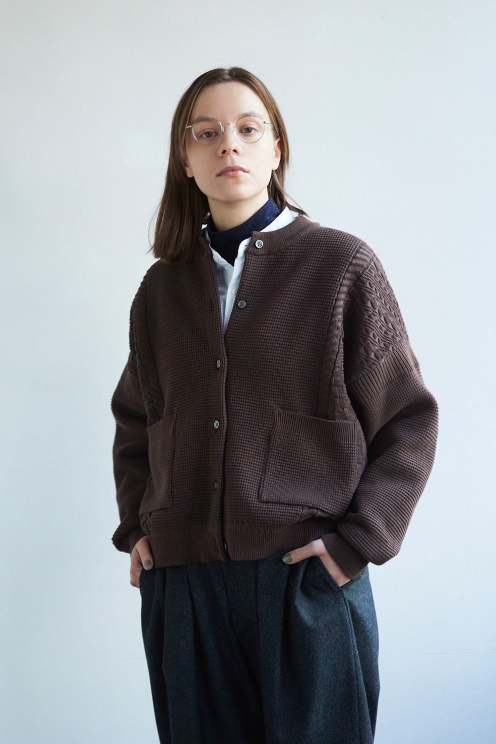 YASHIKI 21AW Shigure Cardigan(BROWN) - カーディガン