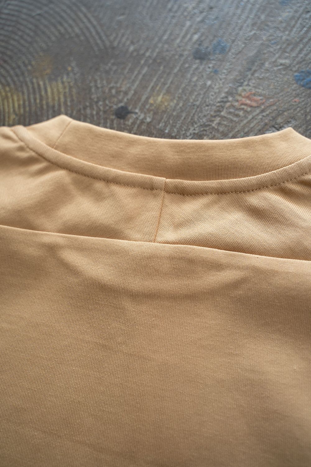 【ラスト1点】スプリットヨークTシャツ(YELLOW BEIGE)