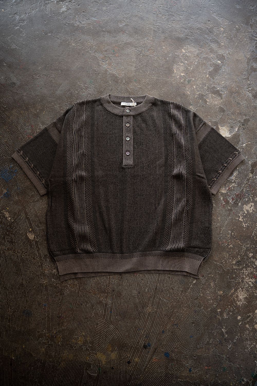 【26SS】Ryokufu Henley Knit(GREIGE)
