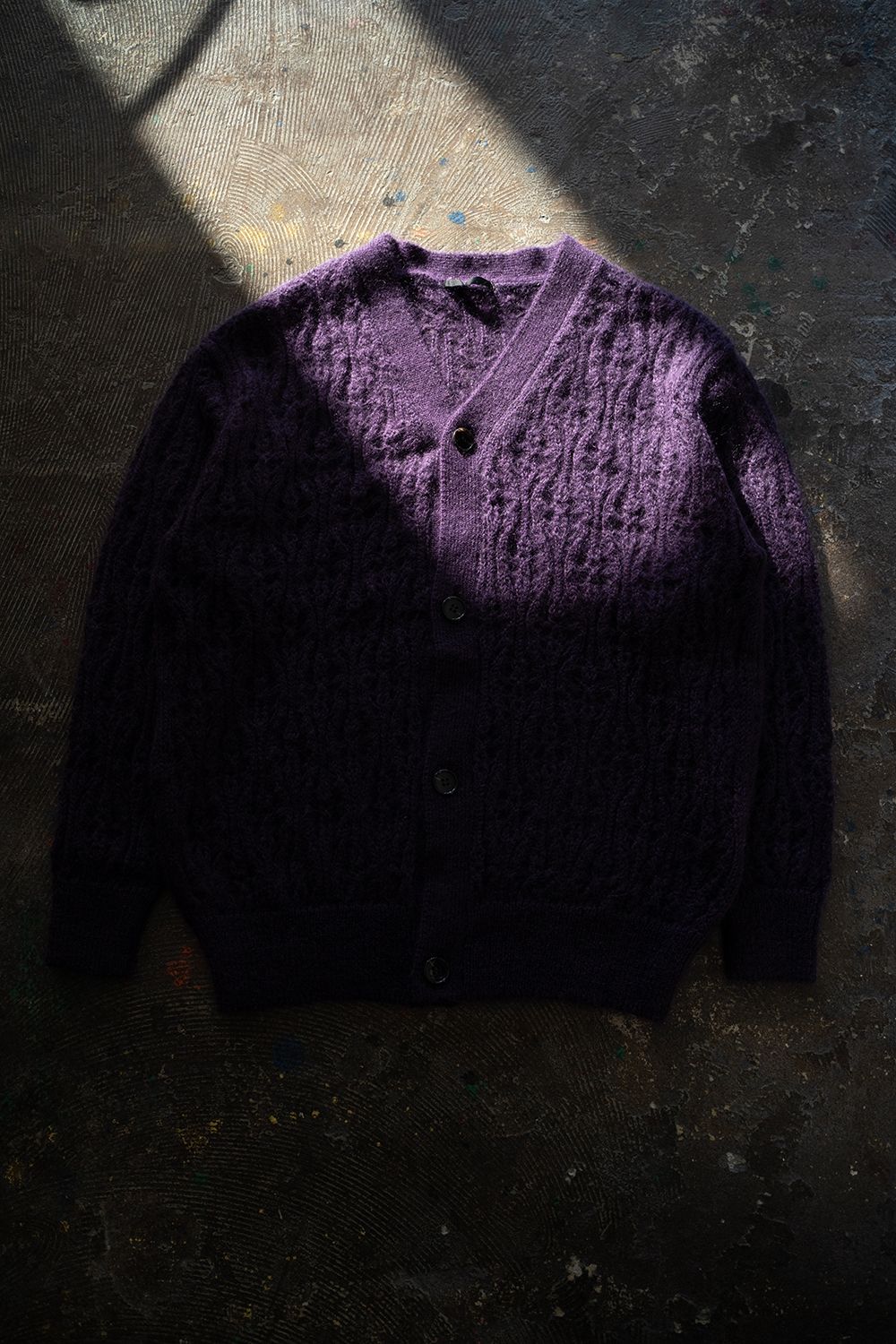 【ラスト1点】【24AW】Melt Cardigan/メルトカーディガン(PURPLE)