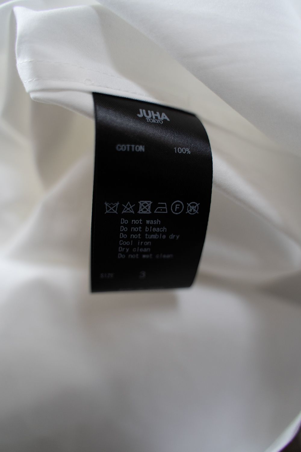 【ラスト1点】【23AW】High Neck Broad Shirt/ハイネックブロードシャツ(WHITE)
