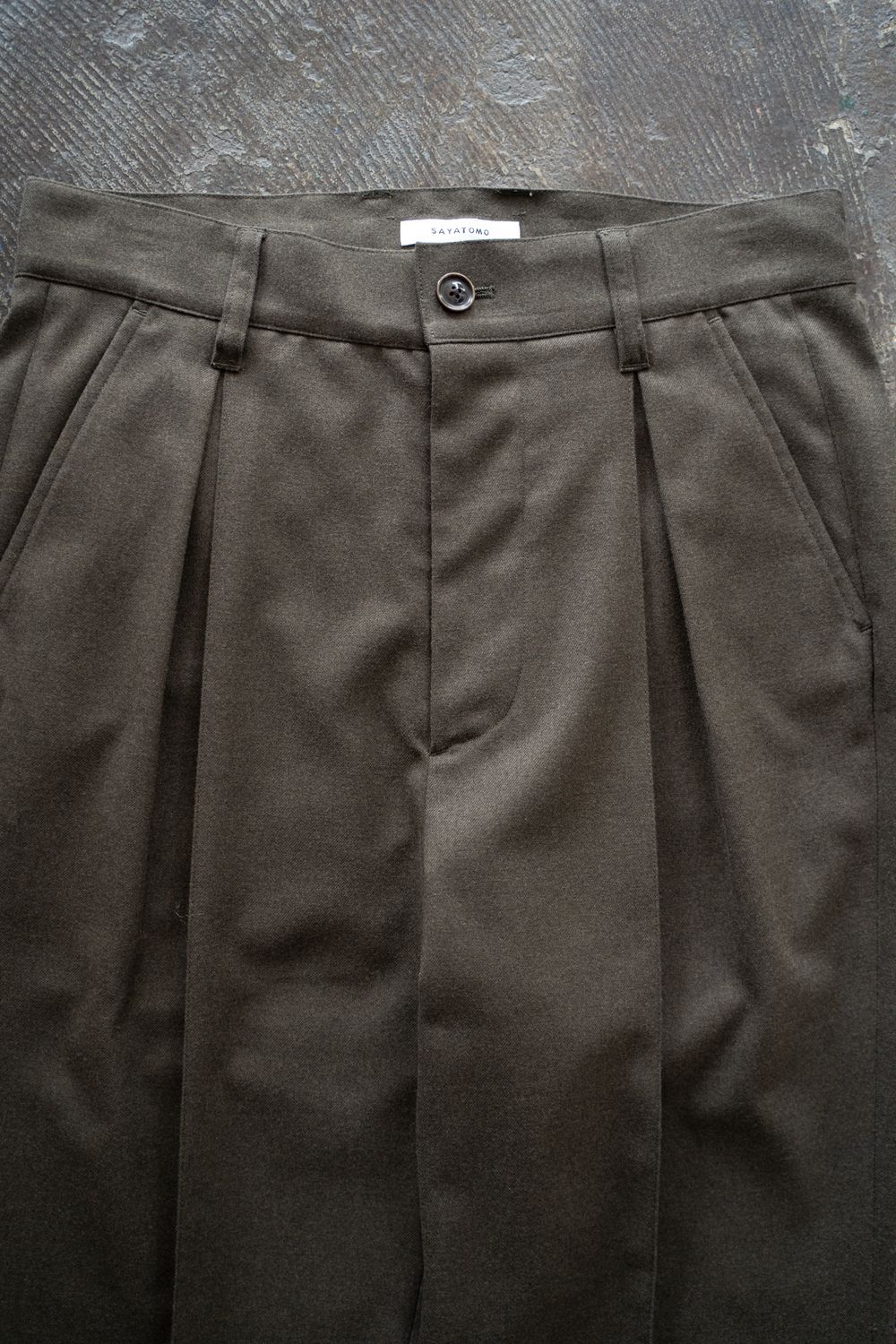 【25AW】2-Tack Slacks/2タックスラックス(BROWN)