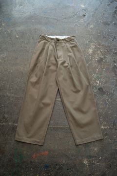 【25AW】2タックシャンブレースラックス(OLIVE)
